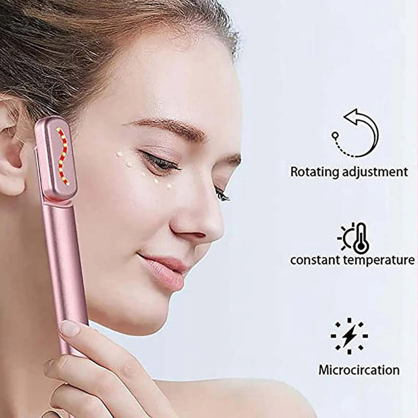 Eye Massager Wand Rechargeable Heated Vibration