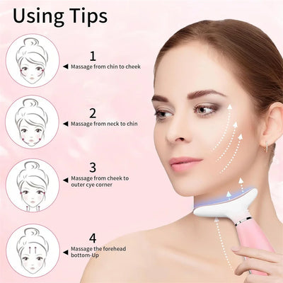 Neck Face Massager Skin Care Face Massage Tool, 3-in-1