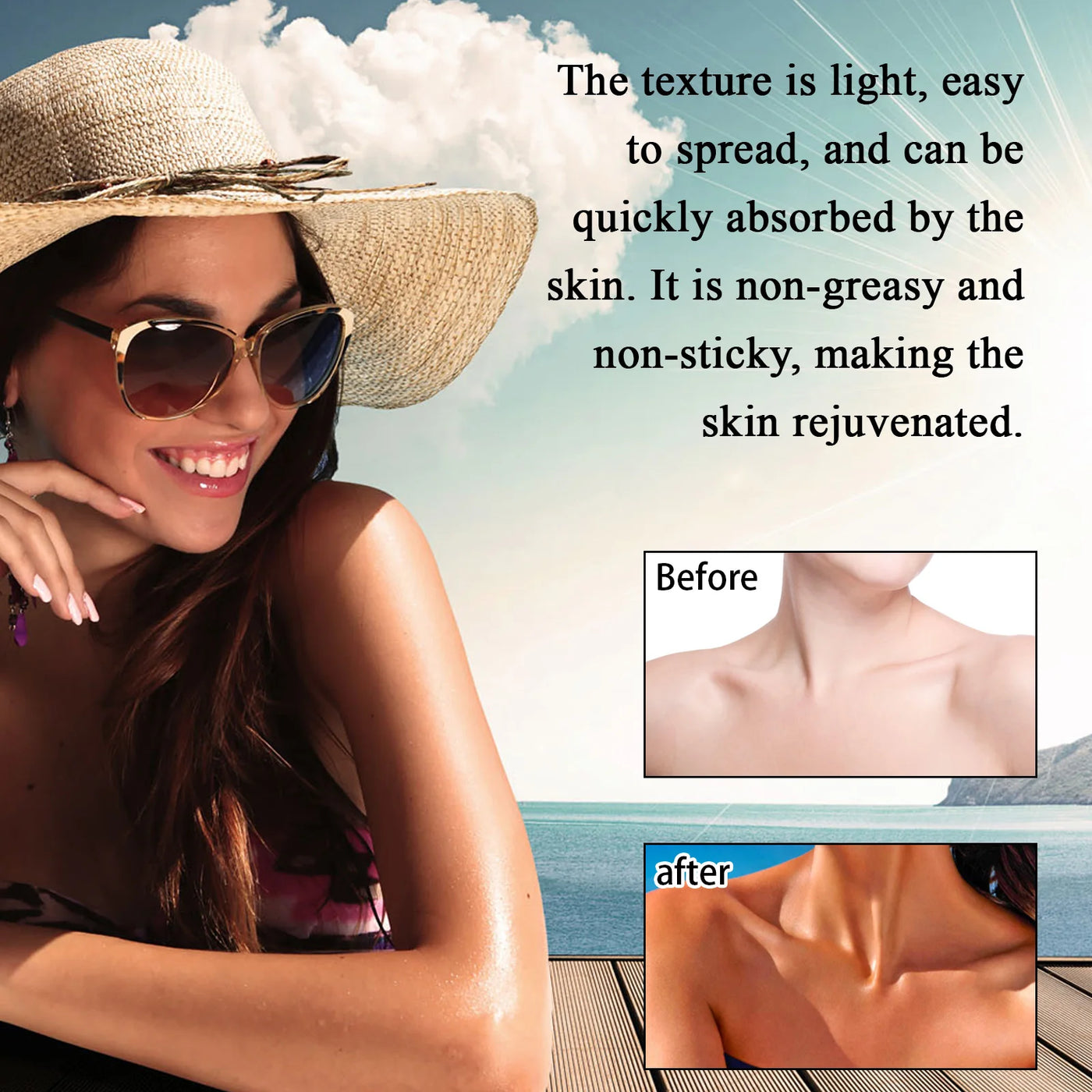 Tanning Accelerator Lotion Summer Bronzer Beach Sunbed Solarium Tanning Improves Uneven Skin Tone Lasting Moisturizing Tan Cream